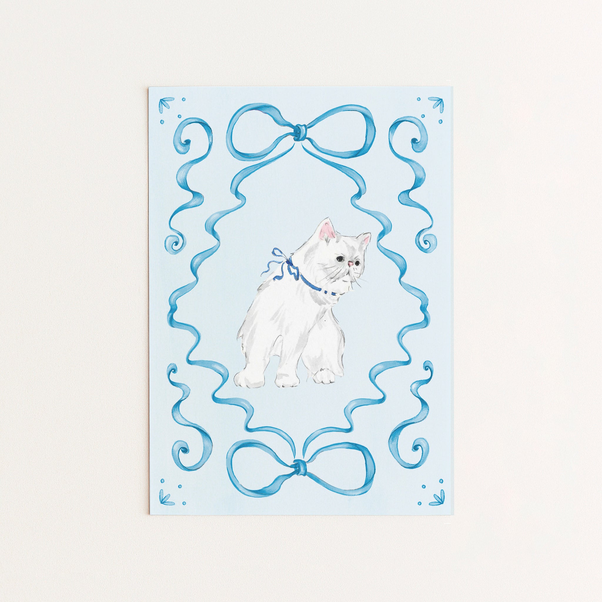 Christmas Kitten mini card