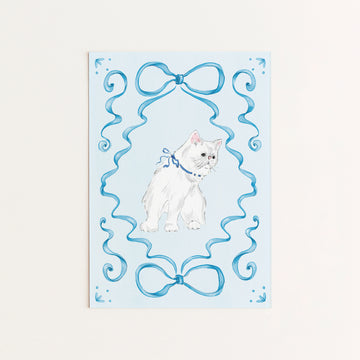 Christmas Kitten mini card