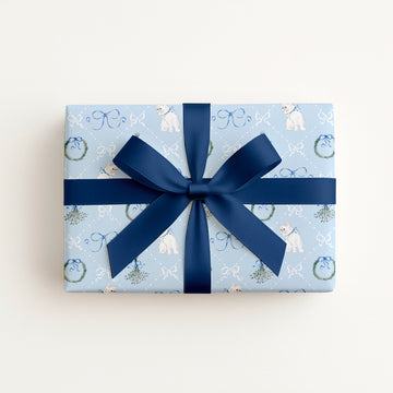 Christmas Kitten Wrapping Paper Sheet