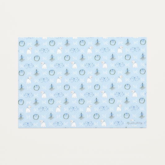 Christmas Kitten Wrapping Paper Sheet