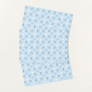 Christmas Kitten Wrapping Paper Sheet x3 pack