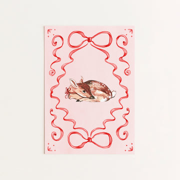 Christmas Deer mini card
