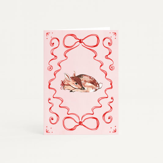 Christmas Deer mini card
