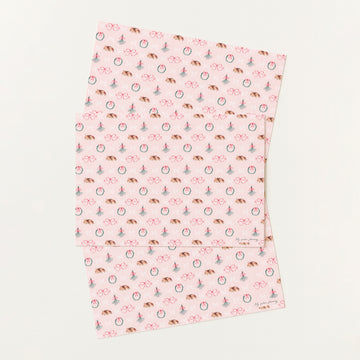 Christmas Baby Deer Wrapping Paper Sheet x3 pack