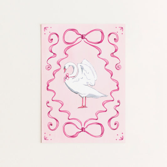 Christmas Swan mini card