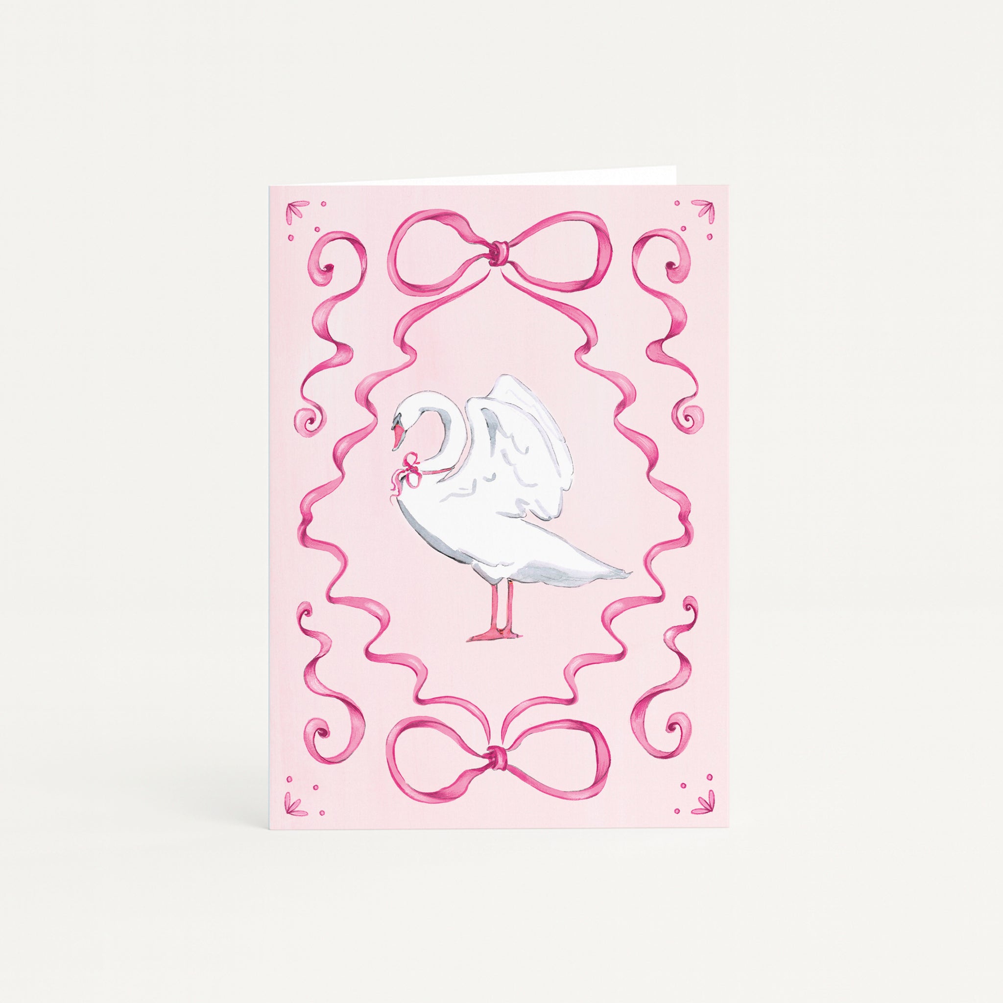 Christmas Swan mini card