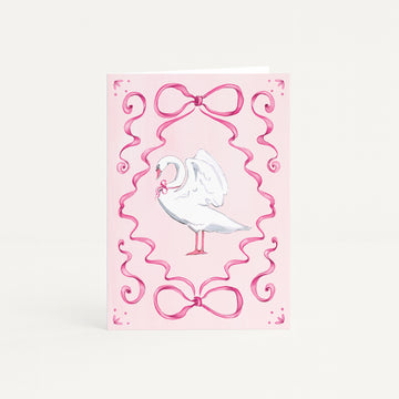 Christmas Swan mini card