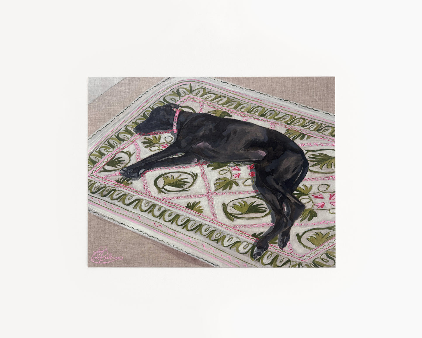 Ludo Resting, Fine art postcard